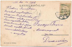 1906 Budapest XII. Zugliget, Fiáker állomás, Klóze Róbert üzlete. Kohn és Grünhut kiadása (fl)