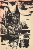 Varga Mátyás (1910-2002) grafikus össz. 6 db műve: Budapest (2 db), Katona József Színház (2 db), Ré...