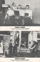 cca 1989 előtt készült ,,Kisapák és nagyapák" című szovjet film jelenetei és szereplői, 10 db p...