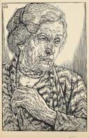 Varga Mátyás (1910-2002) grafikus össz. 9 db műve: Portrék részben híres személyekről (Tamási Áron, ...