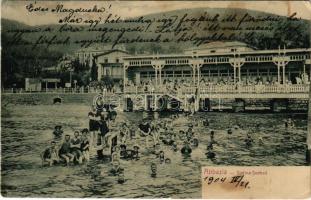 1904 Abbazia, Opatija; Slatina Seebad / beach (EK)