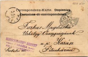 1904 Abbazia, Opatija; Slatina Seebad / beach (EK)