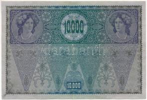 Ausztria 1918. 10.000K vízszintes "DEUTSCHÖSTERREICH" felülbélyegzéssel T:F
Austria 1918....