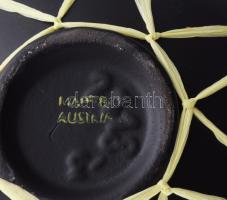 Retro osztrák design váza, applikációkkal, jelzett, m: 19 cm