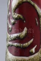 Erdélyi István: Retro váza. Zsűri címkével, m: 32 cm