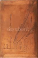 3 db régi rézkarc nyomódúc, jelzés nélkül, részben régi karton tokban feliratozva. 21x9 és 19,5x25 c...