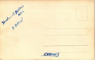 1930 Kecskemét - Kiskőrös kerékpárverseny 5. helyezettje, photo (gyűrődések / creases)