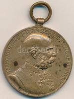 1898. &quot;Jubileumi Emlékérem a Fegyveres Erő Számára / Signum memoriae (AVSTR)&quot; bronz kitüntetés mellszalag nélkül T:XF patina Hungary 1898. &quot;Commemorative Jubilee Medal for the Armed Forces&quot; bronze decoration without ribbon C:XF patina NMK 249.