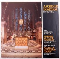 Aachener Domchor, Rudolf Pohl: Felix Mendelssohn-Bartholdy Symphonie Nr. 2 B-Dur "Lobgesang", Julius van Nuffel Psalm 125 "In convertendo dominus" LP Vinyl 2x 1983 EMI Electrola. VG+