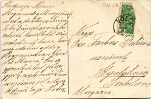 Abbazia, Opatija; Reichsstrasse mit Grand Hotel / street, restaurant (EB)