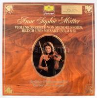 Anne-Sophie Mutter: Violinkonzerte von Mendelssohn, Bruch und Mozart (Nr. 3 &5). Berliner Philharmoniker Herbert von Karajan LP Vinyl 1983 Deutsche Grammophon. VG+