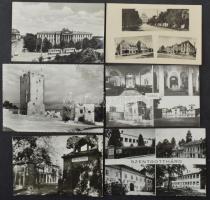 Kb. 300 db MODERN magyar fekete-fehér retro képeslap kisebb településekkel, 1950-1970 közötti idősza...