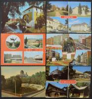 Kb. 300 db MODERN magyar színes város képeslap 1960-2000-ből / Cca. 300 modern Hungarian town-view p...