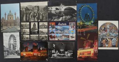 Kb. 700 db MODERN külföldi város képeslap 1960-2000-ből / Cca. 700 modern mostly European town-view ...