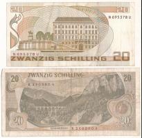 Ausztria 1967. 20Sch + 1986. 20Sch T:F
Austria 1967. 20 Schilling + 1986. 20 Schilling C:F
