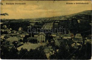 1908 Oravica, Oravita; Kilátás a lövöldekertből. W.L. 1203. 9628. / view from the shooting hall (fa)