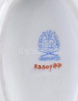 Herendi Apponyi lila mintás ékszertartó kosárka. Jelzett, hibátlan, 9,5x7 cm