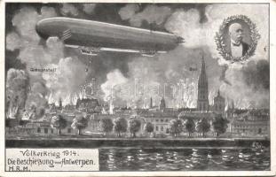 Military Zeppelin bombing Antwerpen (EK)