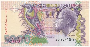 Sao Tomé és Principé 1996. 5000D T:UNC  Saint Thomas & Prince 1996. 5000 Dobras C:UNC  Krause 65.