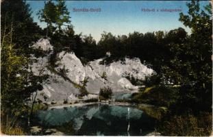 Szováta, Sovata; Lacul Rosu, Salinele / Vörös-tó, Sóshegyek / salt rocks, lake (Rb)