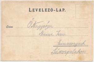 Nagyvárad, Oradea; Szent László szobor. Pauker Dániel kiadása. Szecessziós fémes hatású fóliás képes...