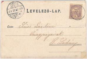 1900 Nagyvárad, Oradea; Kishídfő. Sonnenfeld Adolf kiadása. Szecessziós fémes hatású fóliás képeslap...