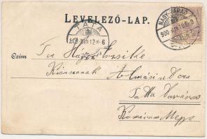 1900 Nagyvárad, Oradea; Kereskedelmi csarnok, Püspöki palota és székesegyház, Szent László szobor, M...