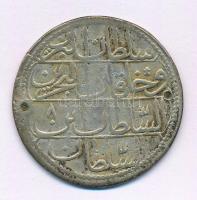 Oszmán Birodalom 1773. (1187) Piaszter Ag "III. Musztafa" (16,91g) T:VF patina, lyuktömött...