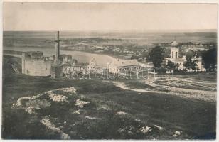 1938 Khotyn, Hotin; Cetatea orasului cu Nistru si a parte din Rusia Sovietica / The fortress of the city on the Dniester and a part of Soviet Russia, Orthodox church. photo (fl)