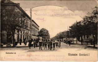 1905 Zenta, Senta; Szabadkai út / street (fa)