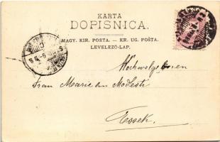 1898 (Vorläufer) Zagreb, V. Bukovac: Zastor u zagreb. kazalistu / theatre play