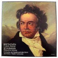 Orchester Der Beethovenhalle Bonn Jan Krenz, Martin Turnovsky, Beethoven (2. und 8. Sinfonie), Schumann (Rheinische Sinfonie) LP Vinyl 2x 2000 EMI Electrola. VG. +prospektus