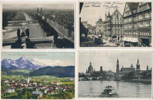 11 db RÉGI német város képeslap / 11 pre-1945 German town-view postcards