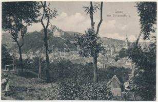 1916 Segesvár, Schässburg, Sighisoara; látkép / general view (vágott / cut)