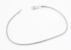 Ezüst(Ag) mintás kígyó karkötő, jelzett, h: 20,5 cm, nettó: 4,8 g