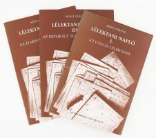 Mérei Ferenc: Lélektani napló I-III. köt. I. köt.: Az utalás lélektana. II. köt.: Az élménymegoldás. III. köt.: Az implikált tudás az álomban. Bp., 1985, Művelődéskutató Intézet. Kiadói papírkötés. Megjelent 1500 példányban.