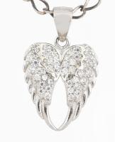 Ezüst(Ag) pancer nyaklánc, jelzett, h: 41 cm, medál: 2,1×1,2 cm, bruttó: 4,2 g