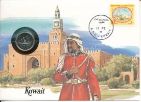 Kuvait 1987. 50f felbélyegzett borítékban, bélyegzéssel, német nyelvű leírással T:UNC  Kuwait 1987. 50 Fils in envelope with stamp and cancellation, with German description C:UNC