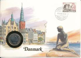 Dánia 1985. 1K felbélyegzett borítékban, bélyegzéssel T:UNC  Denmark 1985. 1 Krone in envelope with stamp and cancellation C:UNC