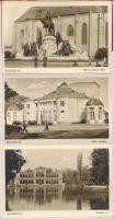 Kolozsvár, Cluj; leporellofüzet 10 képeslappal: zsinagóga, Royal mozi, vasútállomás, strand, nyári s...