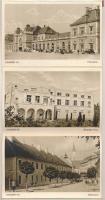 Kolozsvár, Cluj; leporellofüzet 10 képeslappal: zsinagóga, Royal mozi, vasútállomás, strand, nyári s...