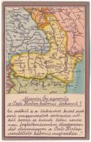 Megnézi Ön naponta a Pesti Hírlap háborús térképeit? A romániai háború térképe. Kiadja a Pesti Hírlap / WWI Map of the Romanian war