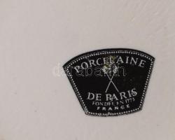 Porcelaine de Paris párizsi 8 darabos tárolóedény szett. Teljesen aranyozott, jelzett, kopással, d: ...