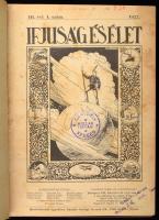 1927-1928 Ifjuság és Élet III. évf. 1-20. sz., 1927. szeptember - 1928. június, benne Temesi (Temesy) Győző: A csejennek romlása c. indián történet (először ebben a folyóiratban, részletekben közölve jelent meg) és egyéb érdekes írások. Modern félvászon-kötésben, helyenként foltos, sérült, javított lapokkal, tulajdonosi bélyegzőkkel. + 1937-1938 Ifjú Évek XVI. évf. 1-10. sz., 1937. szeptember - 1938. június. Félvászon-kötésben, helyenként kissé foltos lapokkal, ceruzás bejegyzésekkel, egy-két sérült lappal.