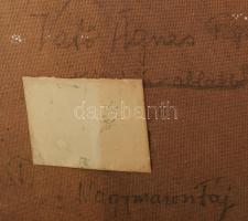 Vető Ágnes Róza (1912-1996): Nagymarosi táj. Olaj, farost, jelzett a hátoldalán. Apró felületi sérül...