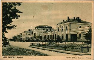 Nowy Sacz, Nowego Sacza, Neu Sandez, Újszandec; Bahnhof / Dworzec kolejowy / railway station (EK)