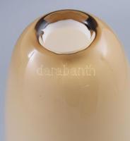 Murano Salviati jelzéssel: krémesen színezett üvegváza, m: 30,5 cm
