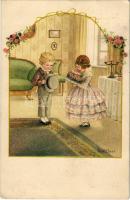 1922 Children art postcard. A.R. No. 1316. s: Pauli Ebner (EK)