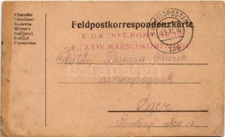 1916 Kézzel rajzolt Tábori Postai Levelezőlap / WWI K.u.K. military, hand-drawn field postcard + &qu...