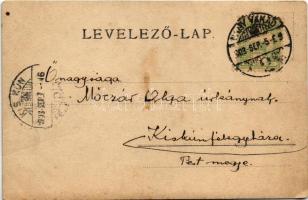 1903 Nagyvárad, Oradea; Fő utca, Orsolyiták zárdája és temploma, Kiss Dávid üzlete. Sonnenfeld Adolf...